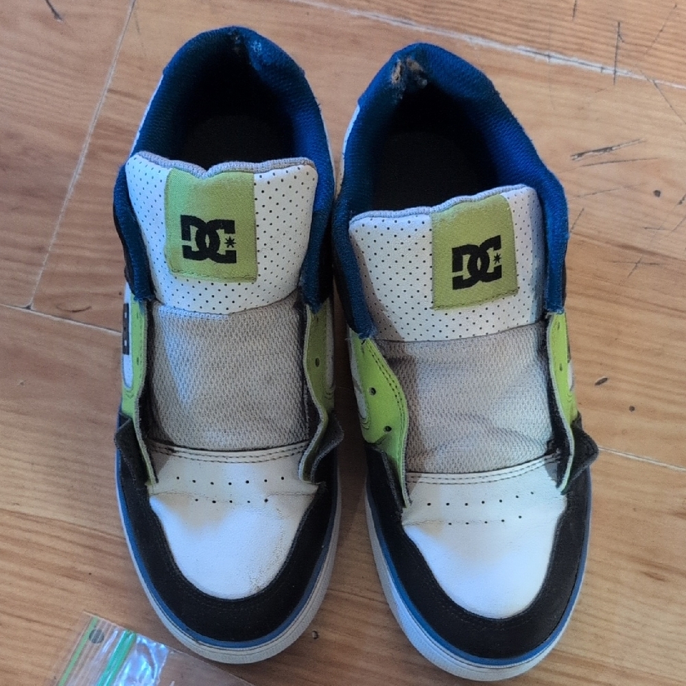 DC Kids' Sneakers in Black, White, Blue, and Green